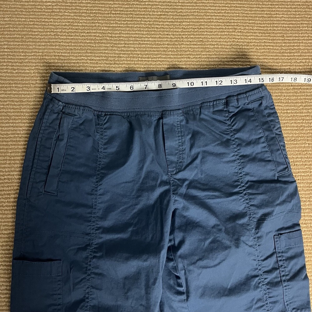 Eddie Bauer Pants Women 8 Navy Blue Cargo Pockets Cotton Blend Hiking Outdoor - Picture 12 of 12